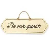 Be our Guest hanging wall plaque / sign delicate classy design
