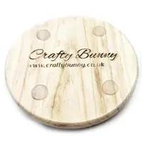 Shih Tzu Solid Wooden Round Coaster