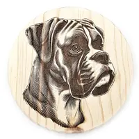 Boxer Dog Wooden Coaster Gift Ideas for Pet Dog Owners