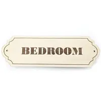 Bedroom Decorative Door Sign | Plaque | Plain | Decoupaged | Hand Painted