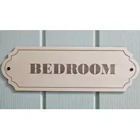 Bedroom Decorative Door Sign | Plaque | Plain | Decoupaged | Hand Painted