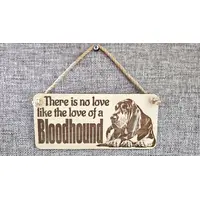 Bloodhound Sign Decorative Plaque | Desk or Wall Mounted | Personalise Option