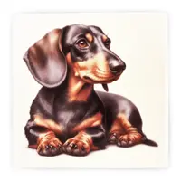Dachshund Square Ceramic Coaster Gift Ideas for Pet Dog Owners