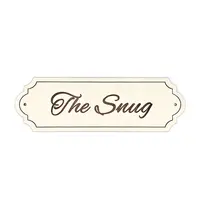 The Snug Room Decorative Door Sign | Plaque | Plain | Sage Green | Dusty Pink