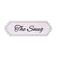 The Snug Room Decorative Door Sign | Plaque | Plain | Sage Green | Dusty Pink