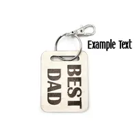 Personalised Cockapoo Wooden Keyring with Split Ring