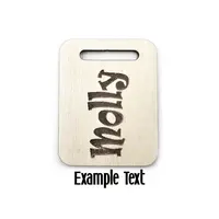 Personalised Boxer Dog Wooden Keyring with Split Ring