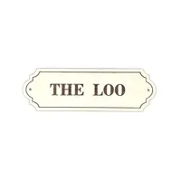 The Loo Door Decorative Sign | Toilet Plaque | Elegant Lavatory Design