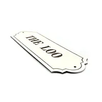 The Loo Door Decorative Sign | Toilet Plaque | Elegant Lavatory Design