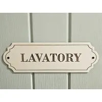 Lavatory Door Decorative Sign | Plaque | Elegant Design