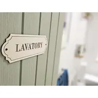 Lavatory Door Decorative Sign | Plaque | Elegant Design
