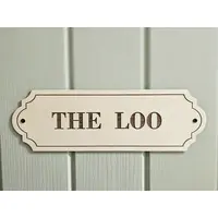 The Loo Door Decorative Sign | Toilet Plaque | Elegant Lavatory Design