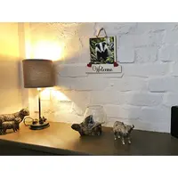 Badger Wildlife Welcome Sign Modern Design With Colourful Picture