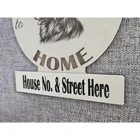 Personalised Welcome to our Home Alsatian Plaque Decorative Sign | German Shepherd