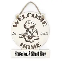 Personalised Welcome to our Home Labrador Plaque Decorative Sign