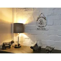 Personalised Welcome to our Home Labrador Plaque Decorative Sign