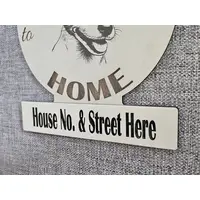 Personalised Welcome to our Home Jack Russell Plaque Decorative Sign