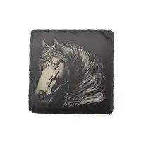 Horse Square Slate Coaster Gift Ideas For Horse Owners, Riders & Jockeys