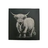 Highland Cow Square Slate Coaster Gift Ideas