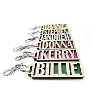 Personalised Wooden Keyring Any Name