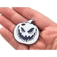 Pumpkin Halloween Keyring Flat Bag Tag Charm Party Bag Filler