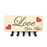 Love You Bye Wall Mounted Key Holder and Letter Rack