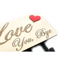 Love You Bye Wall Mounted Key Holder and Letter Rack