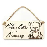 Personalised Nursery Door Sign | Custom Bedroom Door Or Wall Plaque | Baby and Toddler