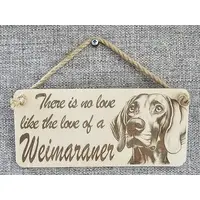 Weimaraner Decorative Sign | Wooden Hanging Wall Plaque