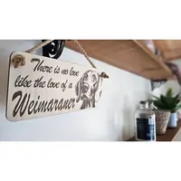 Weimaraner Decorative Sign | Wooden Hanging Wall Plaque
