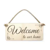 Welcome to our Home Decorative Hanging Plaque | Sign