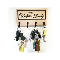 Personalised Key Holder Wall Mounted Solid Pine