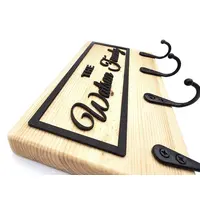 Personalised Key Holder Wall Mounted Solid Pine