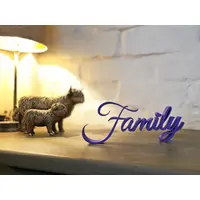 Family Sign Ornament With a Heart