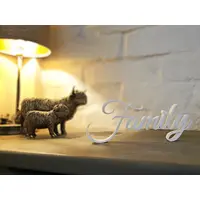 Family Sign Ornament With a Heart