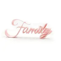 Family Sign Ornament With a Heart