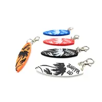 Surfs Up Keyring Surfboard Shaped - Bag Tag Charm