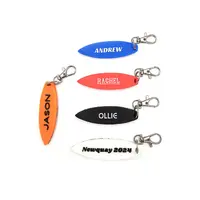 Surfs Up Keyring Surfboard Shaped - Bag Tag Charm