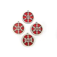 Personalised Christmas Tree Decoration Wooden Snowflake