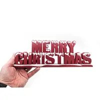 Merry Christmas Sign Ornament Decorative Plaque