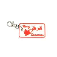 Merry Christmas Keyring Santa Novelty Bag Tag Charm