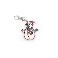 Snowman Keyring Novelty Bag Tag Charm