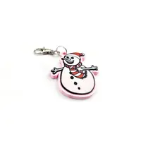 Snowman Keyring Novelty Bag Tag Charm