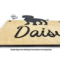 Rottweiler Cage Sign Personalised With Pets Bed Name Plaque