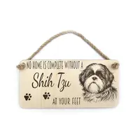 Shih Tzu Sign Decorative Plaque Home Decor