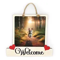 Chihuahua Welcome Sign Modern Design With Colourful Picture