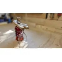 Handmade Solid Oak Bottle and Glasses Holder