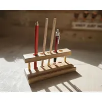 Handmade Solid Oak Desk Organiser Pen and Phone Holder