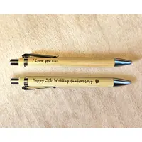 Solid Wood Personalised Pen Gift Set with Velvet Sleeve