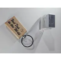 Best Dad in the world personalised quality wooden keyring